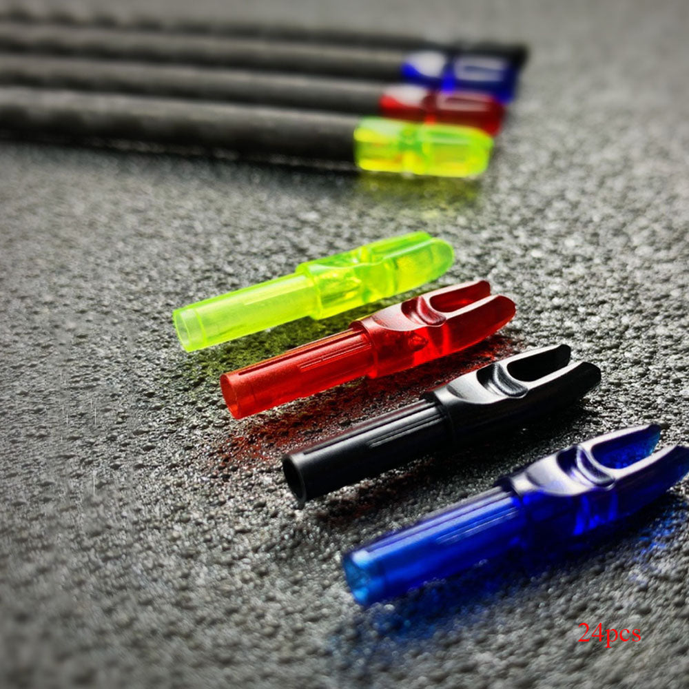 24PCS Archery Insert Tail Nock Pins Plastic Arrow Nocks Replacement A ...