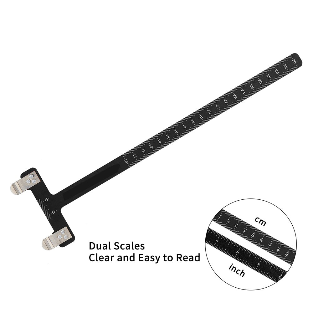 Metal Ruler With T Handle T Ruler Stainless Steel Material Hunting Measurement Tool Bow and Arr ...
