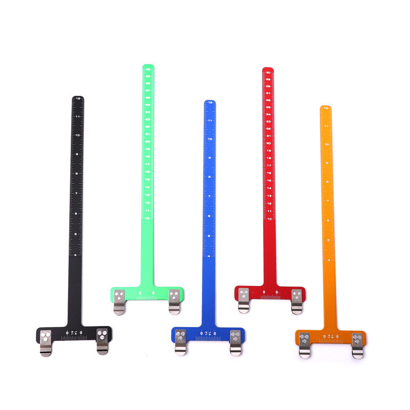 6 Color Recurve Bow T Ruler Quick Tip On Tieing Arrow Nocking Points ...