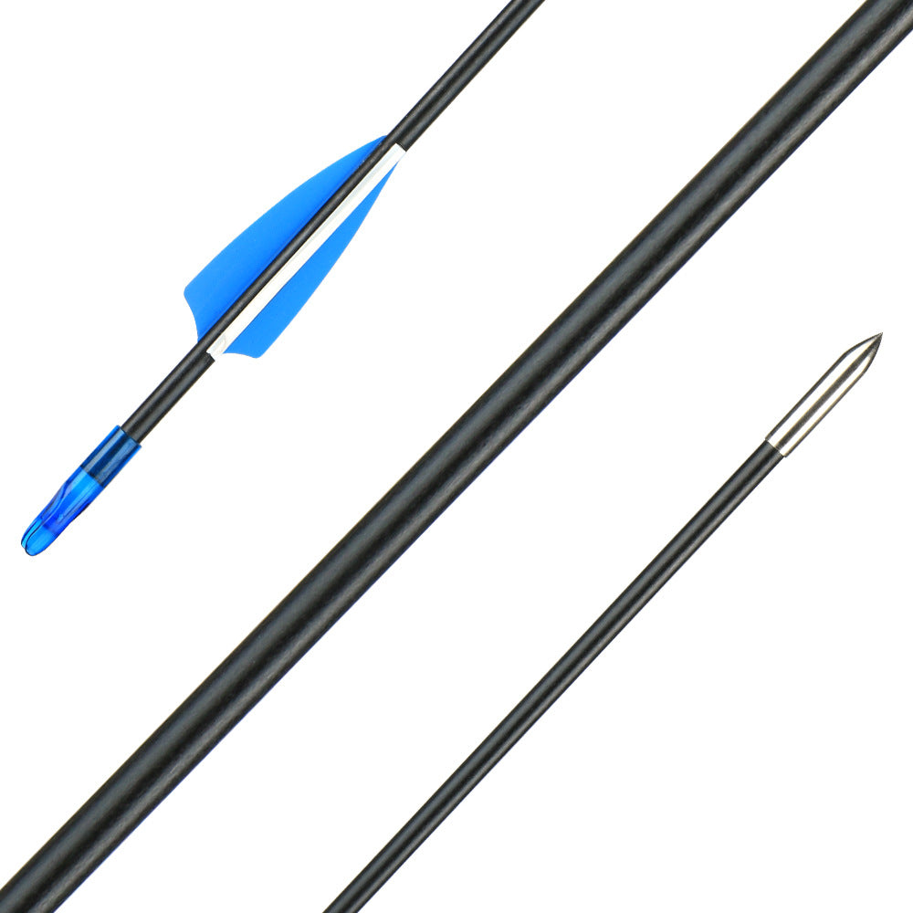 Arrow Rifile Fiberglass 6mm Arrow Arrowhead for 30-80lbs Recurve Compound Bow Arch ...